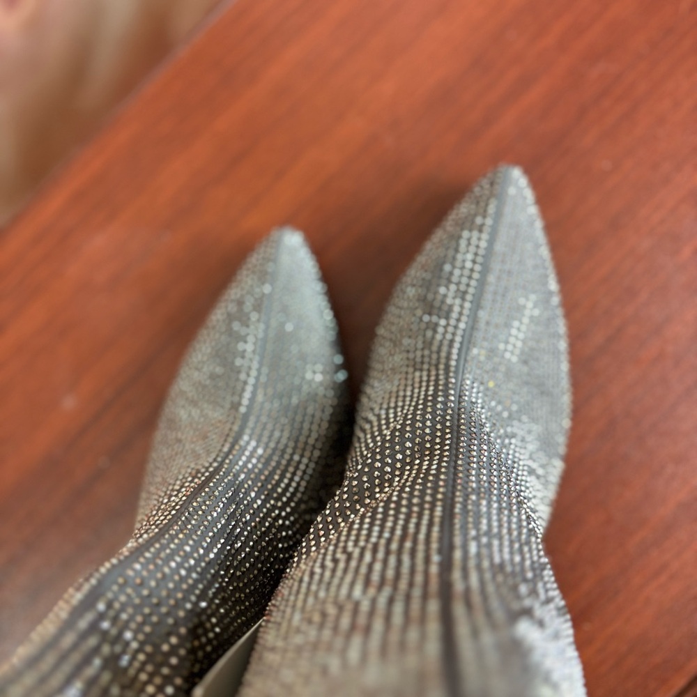 NEW A New Day Women's Gray beaded Ankle Boots - Picture 8 of 12